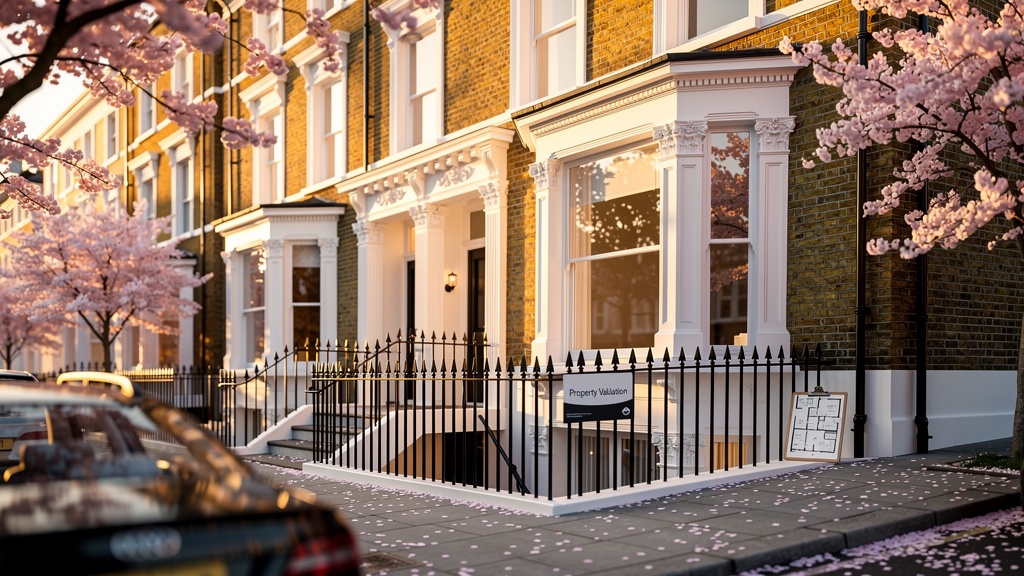 Elegant Victorian terraced house on a tree-lined street in Fulham West London